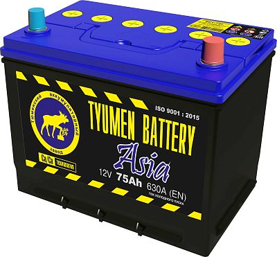 Автомобильный аккумулятор TYUMEN Battery Asia 75.0 Aч R+ EN A (260x175x220)
