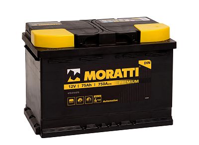 Автомобильный аккумулятор MORATTI 75 (0) L3 (арт.575013075)