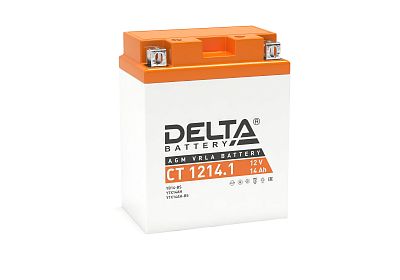 Аккумуляторная батарея мото Delta CT 1214.1 (YB14-BS) (YTX14AH) (YTX14AH-BS)
