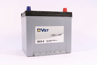 Автомобильный аккумулятор Vst Стандарт 6СТ-60.0 (560301052) D23-2 яп.ст/бортик