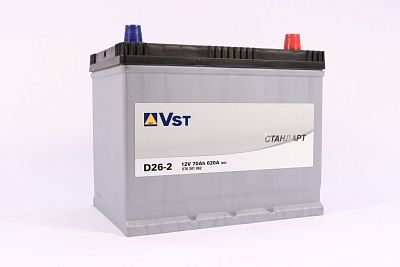 Автомобильный аккумулятор Vst Стандарт 6СТ-70.0 (570 301 062) D26-2 яп.ст/бортик