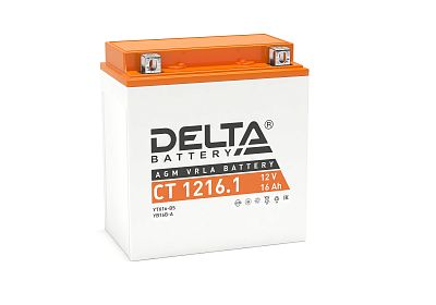Аккумуляторная батарея мото Delta CT 1216.1 (YB16B-A) (YTX16-BS)